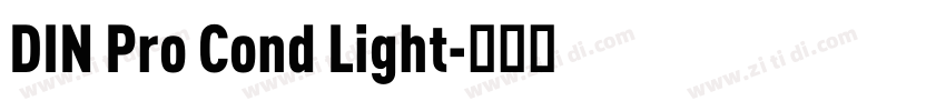 DIN Pro Cond Light字体转换
